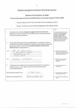 Notice of conclusion of Audit